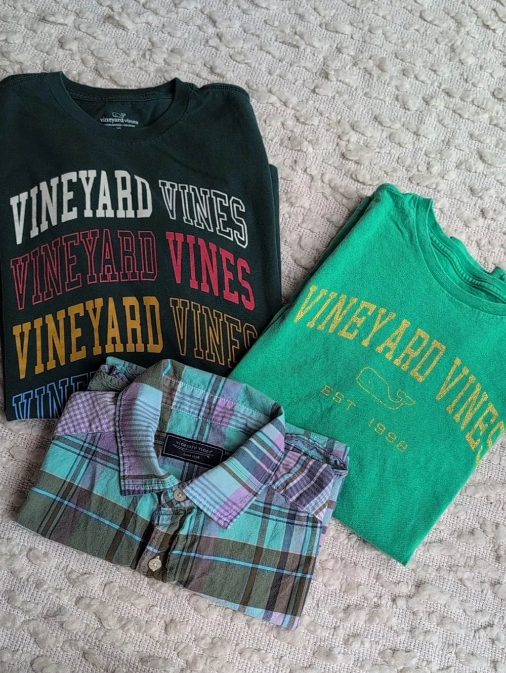 Vineyard Vines Boys XL Mens Small Bundle Lot Tees Button Up Short Sleeve
